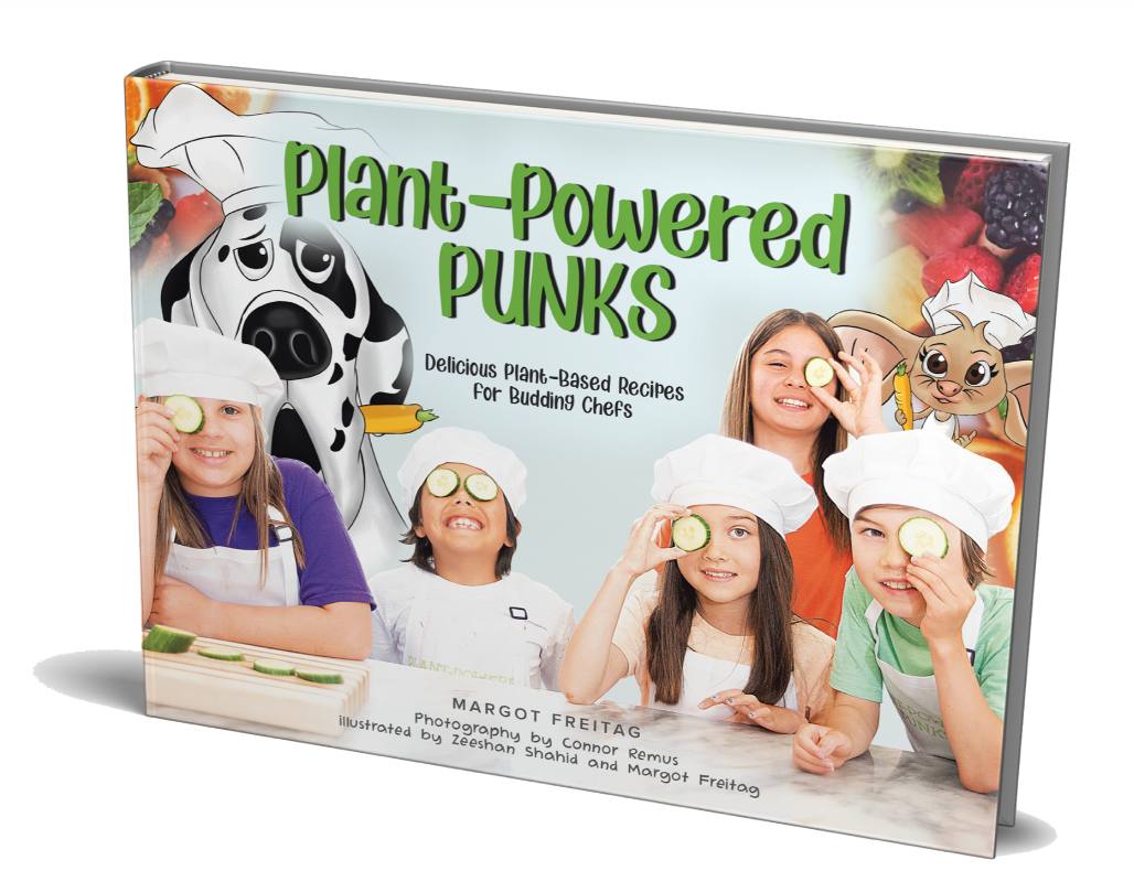 A signed and personalized copy of Plant-Powered Punks